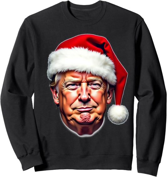 Donald Trump Santa Hat Christmas Sweatshirt